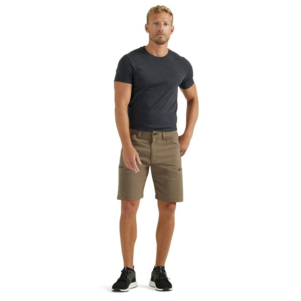 NWT Wrangler Men’s Outdoor Performance Zip Cargo Shorts – Khaki, 10” - Picture 7 of 9